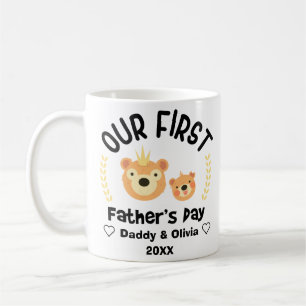 Mug Notre première Fête des pères 2023, Noms Personnal