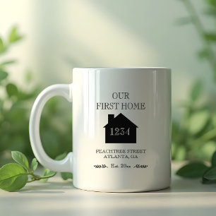 Mug Notre première maison chauffante