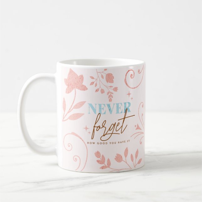 Mug N'Oubliez Jamais À Quel Point Vous Avez Sa Foi Vie (Gauche)