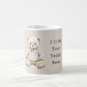 Mug Nounours en peluche Sweet Cream en pull