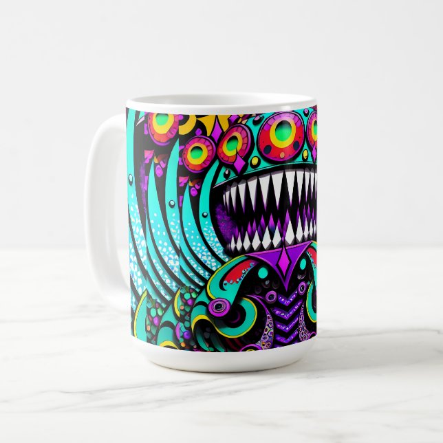 Mug Nourrir les guerres de l'art - Ken Gage Art (Devant gauche)
