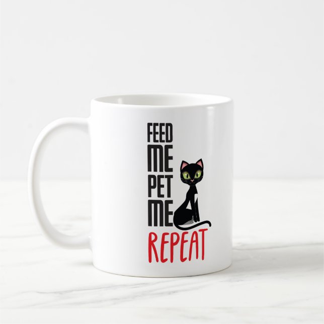 Mug Nourris-moi, Pet-moi (Gauche)
