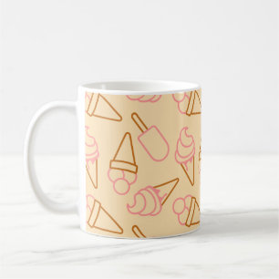 Mug Nourriture d'été mignonne avec contours de glace
