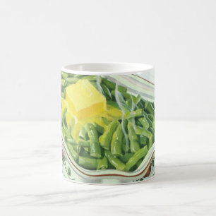 Mug Nourriture rétro, casserole de haricots verts au b