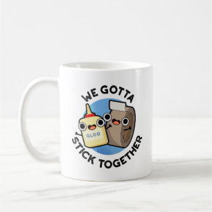Mug Nous Devons Coller Ensemble Funny Sticky Tape Coll