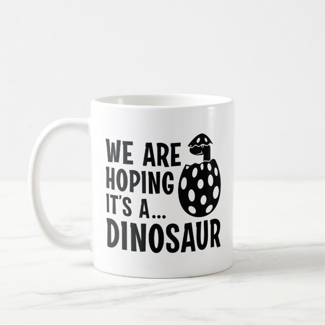 Mug Nous espérons que c’est un dinosaure (Gauche)