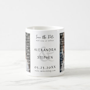 Mug Nous faisons Elegant Script moderne Photo Mariage