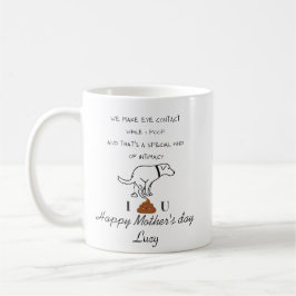 Mug Nous faisons le contact visuel pendant que je poin
