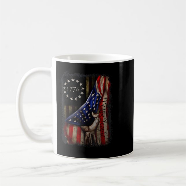 Mug Nous Le Peuple Histoire Américaine 1776 Indépendan (Gauche)