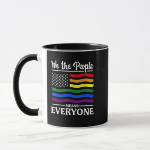 Mug Nous Les Gens Signifie Tout Le Monde De La Fierté