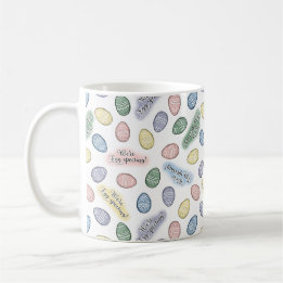Mug Nous sommes en train de chercher des oeufs de café