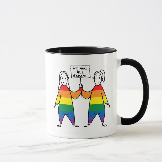 Mug Nous sommes tous égaux (Droite)