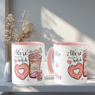 Mug Nous sommes un couple parfait, M & Mme, romantique