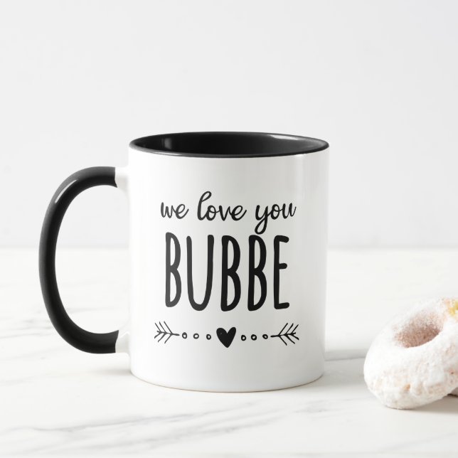 Mug Nous t'aimons Bubbe (Avec donut)