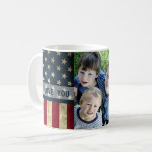 Mug Nous t'aimons Militaire Grand-Père Américain Dra