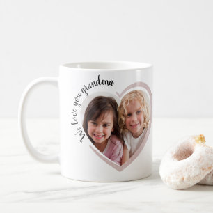 Mug Nous vous aimons Grand-mère Coeur photo