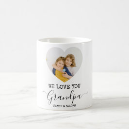 Mug Nous Vous Aimons Grand-Père | Photo personnalisée