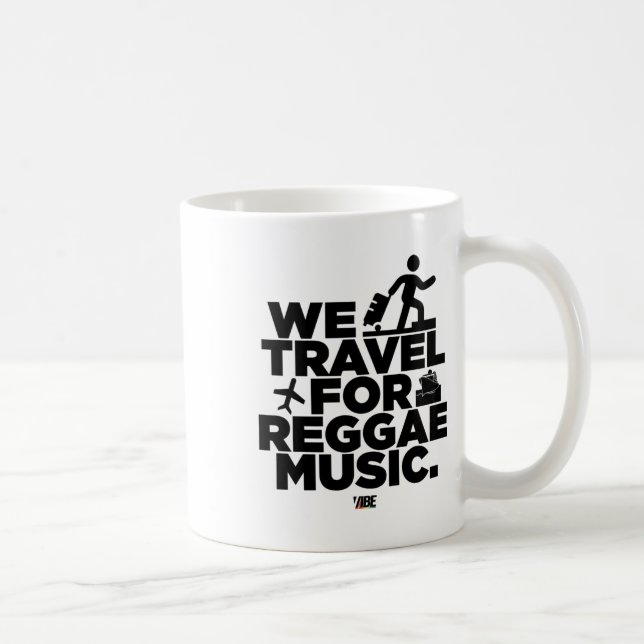 Mug Nous Voyageons Pour Reggae Music Sticker (Droite)