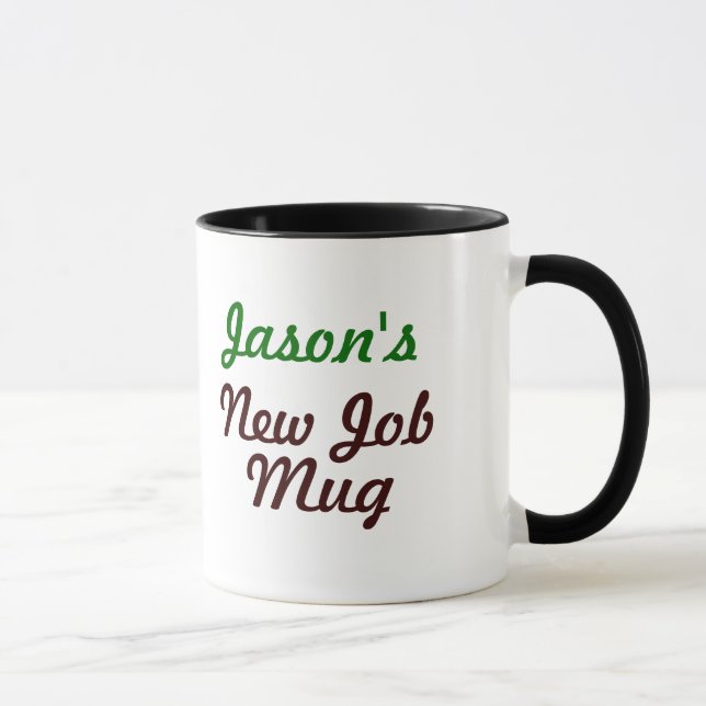 Mug Nouveau bouchon de bureau de travail (Droite)