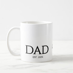 Mug Nouveau Cadeau pour PAPA Texte personnalisé PAPA É