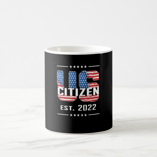 Mug Nouveau citoyen américain 2022 Fière citoyenneté a (Centre)