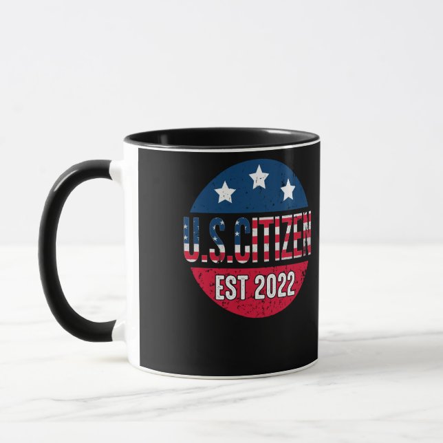 Mug Nouveau citoyen américain est 2022 Immigrant améri (Gauche)