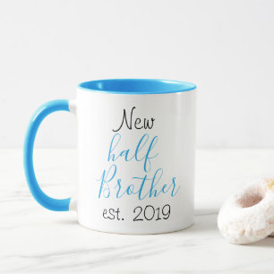 Mug Nouveau demi-frère de la famille relative bleu