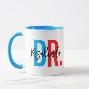 Mug Nouveau Docteur à la mode PhD Nom personnalisé App