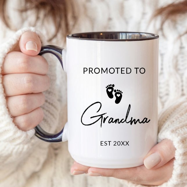 Mug Nouveau grand-père grand-mère Faire-part de grosse (Créateur téléchargé)
