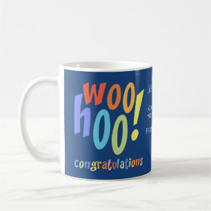 Mug Nouveau job Félicitations Typographie amusante
