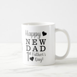 Mug Nouveau papa de première fête des pères heureuse