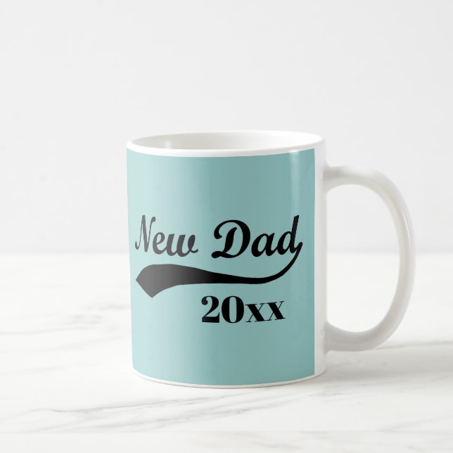 Mug Nouveau papa Mug, texte personnalisé (Droite)