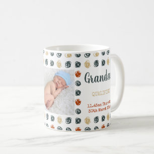 Mug Nouveau papy - 2 photos et stat faite sur commande