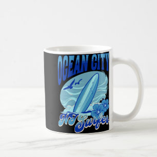 Mug Nouveau Surfeur de Jersey Ocean City Nj Surfant su