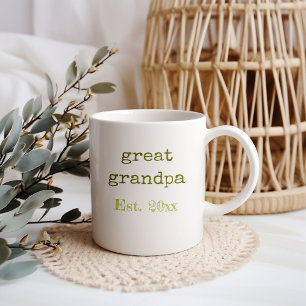 Mug Nouveautés Grand-Père Bébé statistiques de naissan