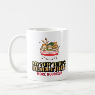 Mug Nouveaux nouilles de résolution du Nouvel An