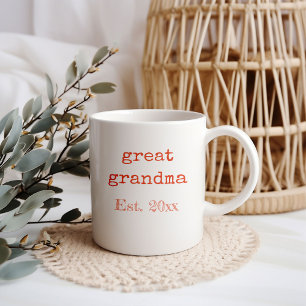 Mug Nouveaux statistiques de naissance de grand-mère