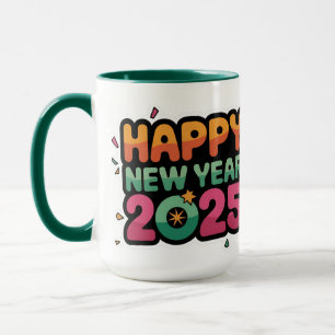 Mug Nouvel an 2025 Célébrer chaque Sip avec de nouvell