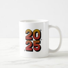Nouvel An 2025 Retro Célébration Design