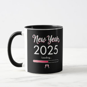Mug Nouvel An Chargement 2025 Joyeux Noël du Nouvel An