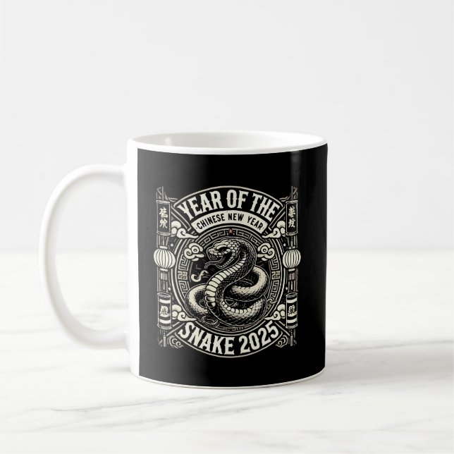 Mug Nouvel An chinois 2025 Année du serpent Année luna (Gauche)