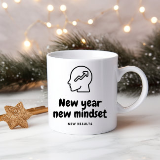 Mug Nouvel an, nouvel état d'esprit, nouveaux résultat