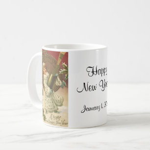 Mug Nouvel An Victorien vintage Réveillon Champagne An