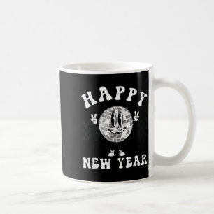 Mug Nouvelle année à carreaux 2026 Boule disco Nouvel 