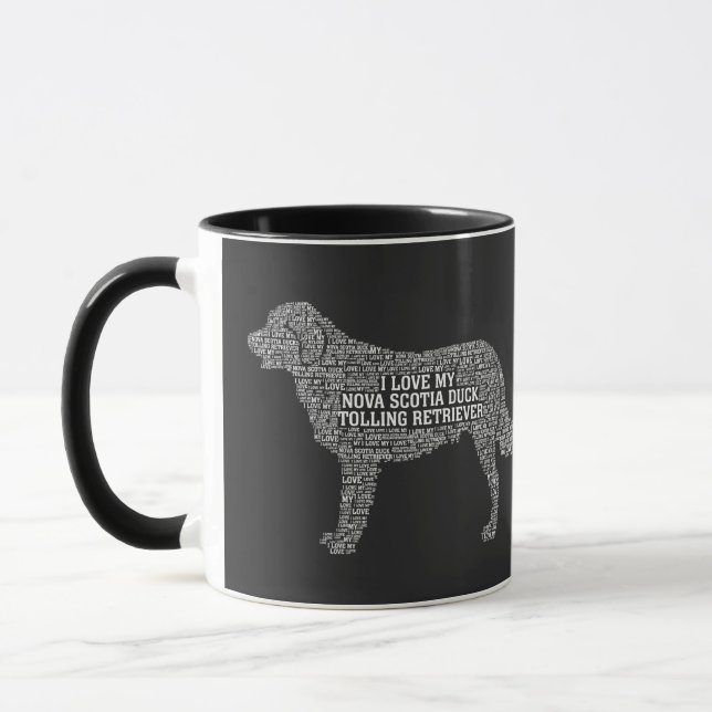 Mug Nouvelle-Écosse Amour du récupérateur de canards à (Gauche)