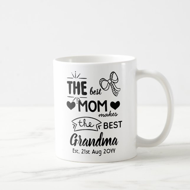 Mug NOUVELLE GRAND-MÈRE Est. - Meilleure maman fait la (Droite)