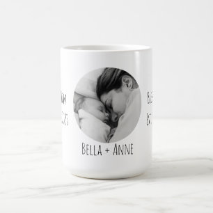 Mug Nouvelle maman Noms personnalisés  Une photo