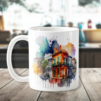 Mug Nouvelle-Orléans Nola Louisiana - Aquarelle