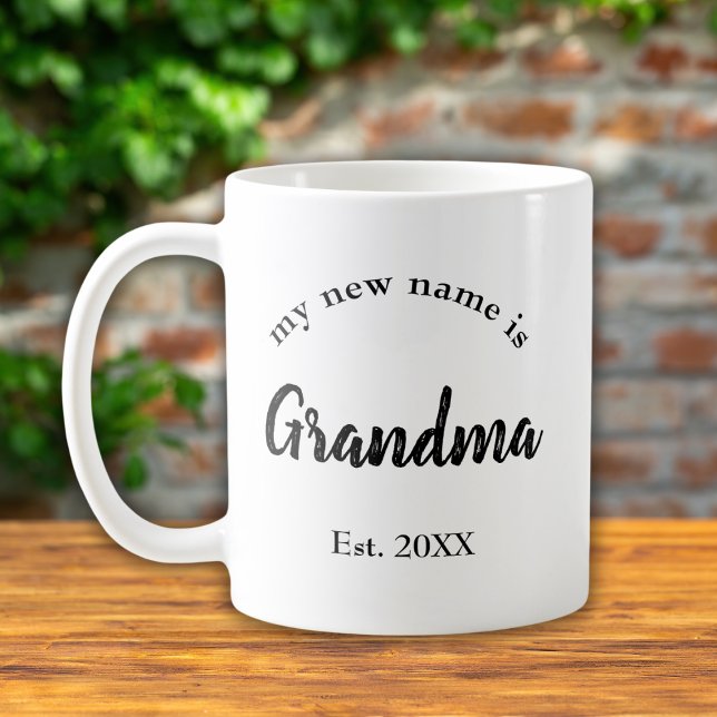 Mug Nouvelle typographie de script Grand-mère (Créateur téléchargé)