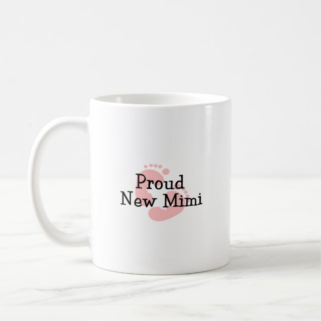 Mug Nouvelles empreintes de pas fières du bébé Mimi (Gauche)